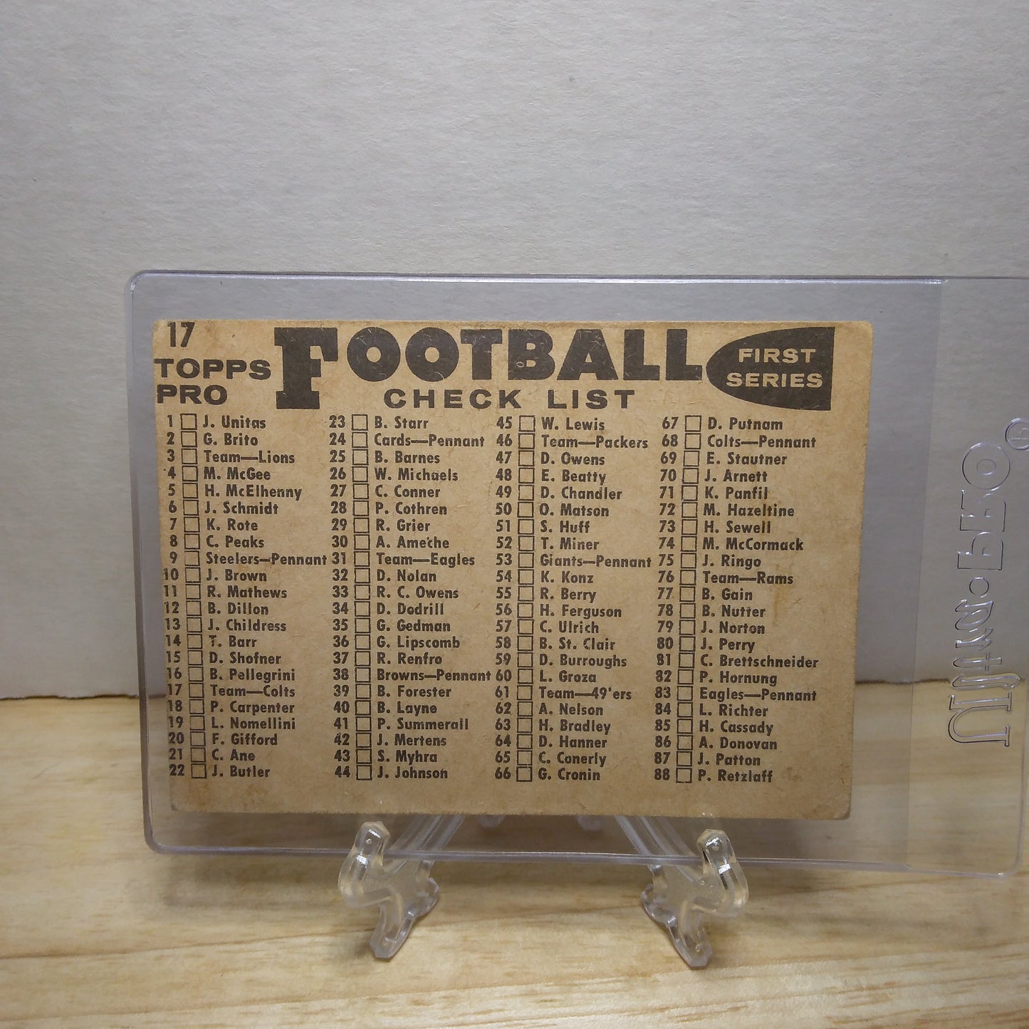1959 Topps Baltimore Colts #17