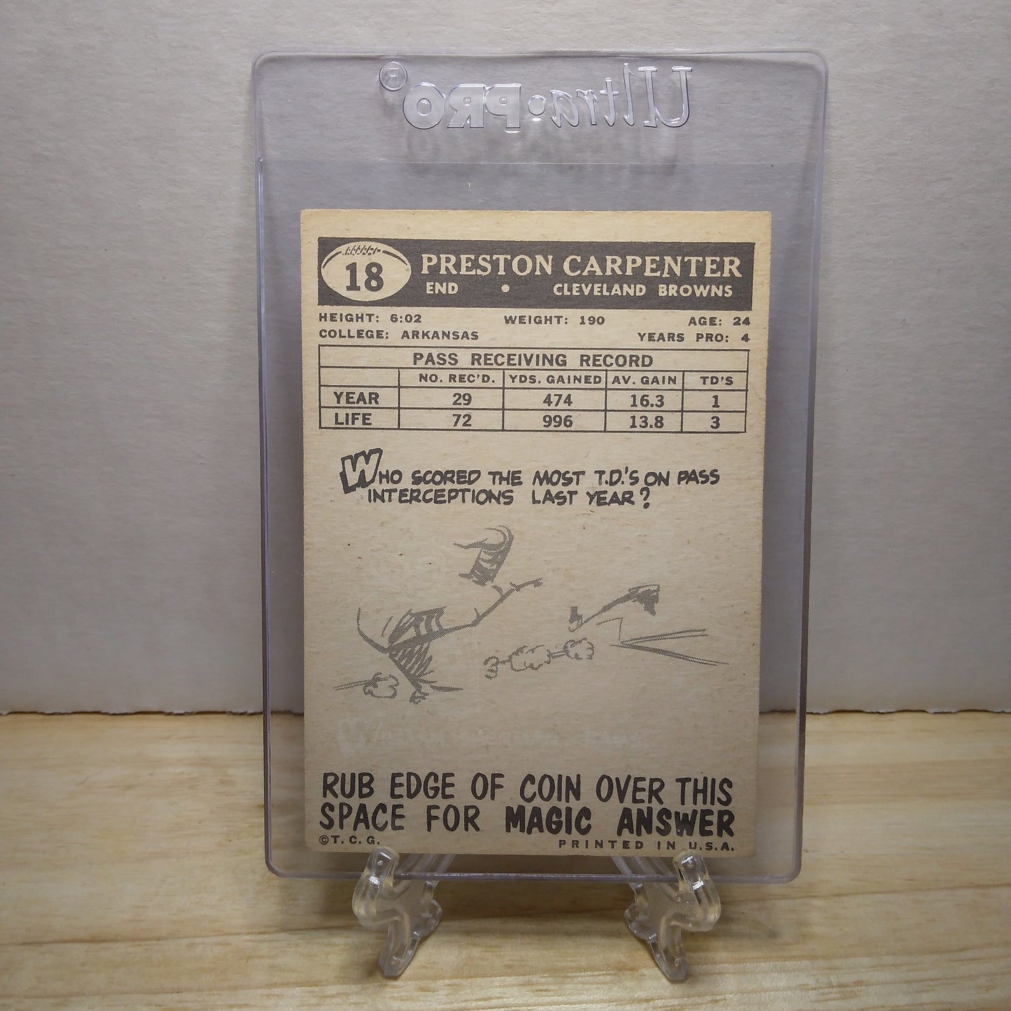 1959 Topps Preston Carpenter #18