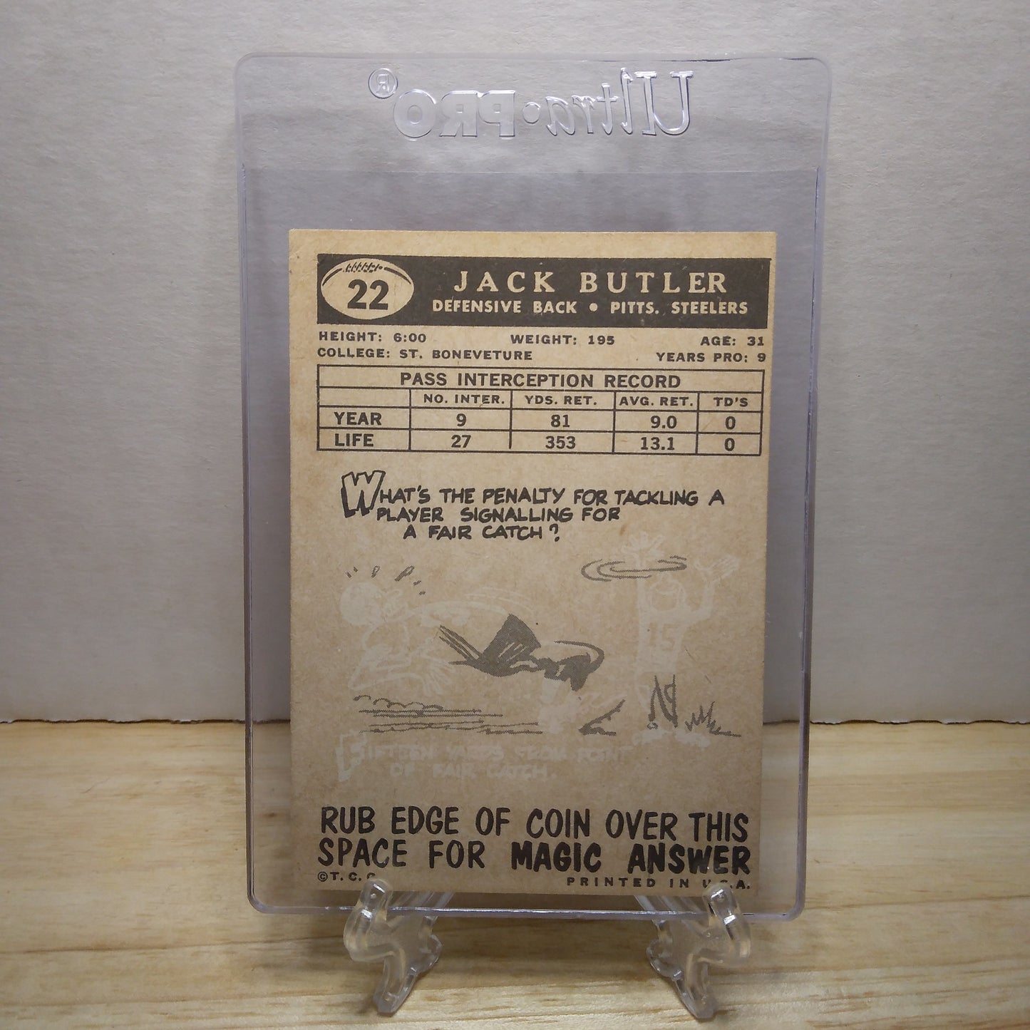 1959 Topps Jack Butler #22