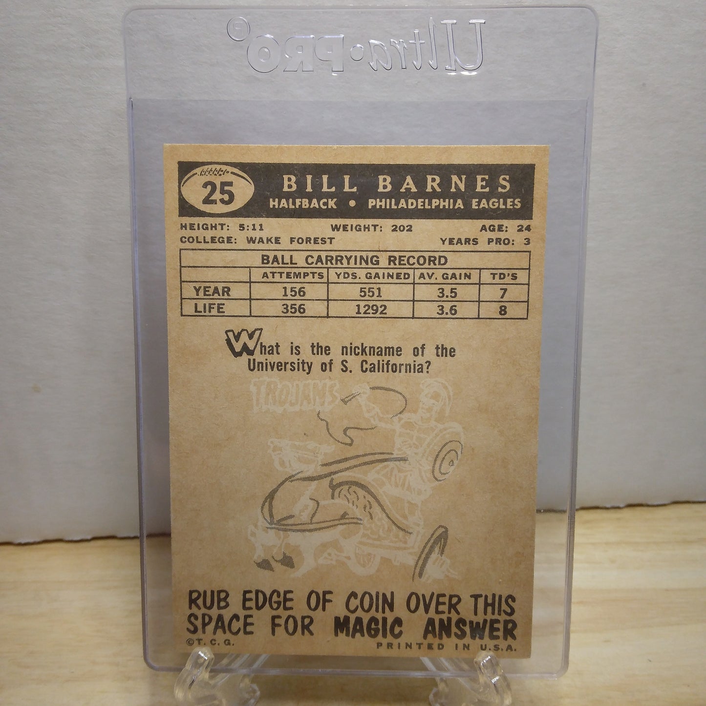 1959 Topps Bill Barnes #25