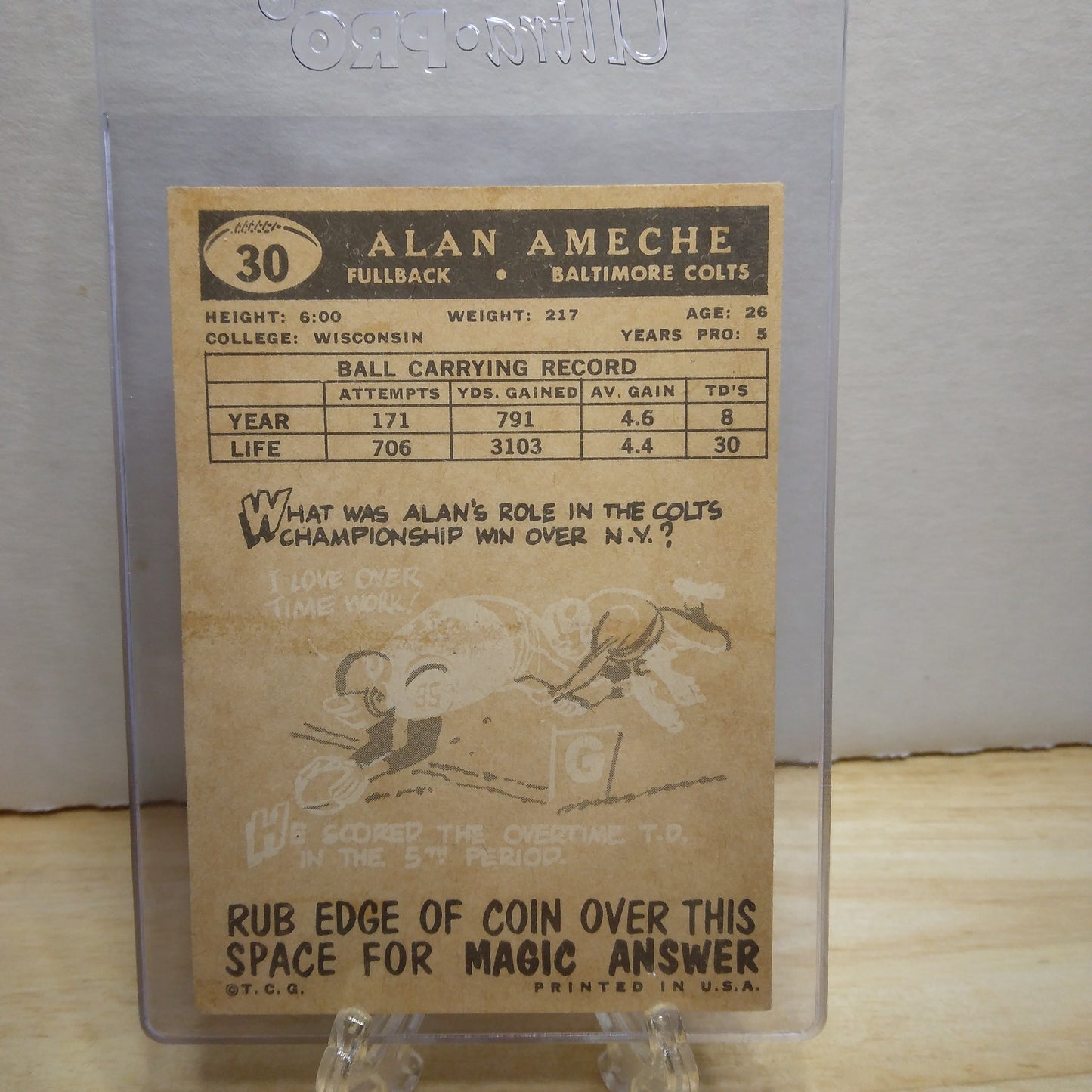 1959 Topps Alan Ameche #30