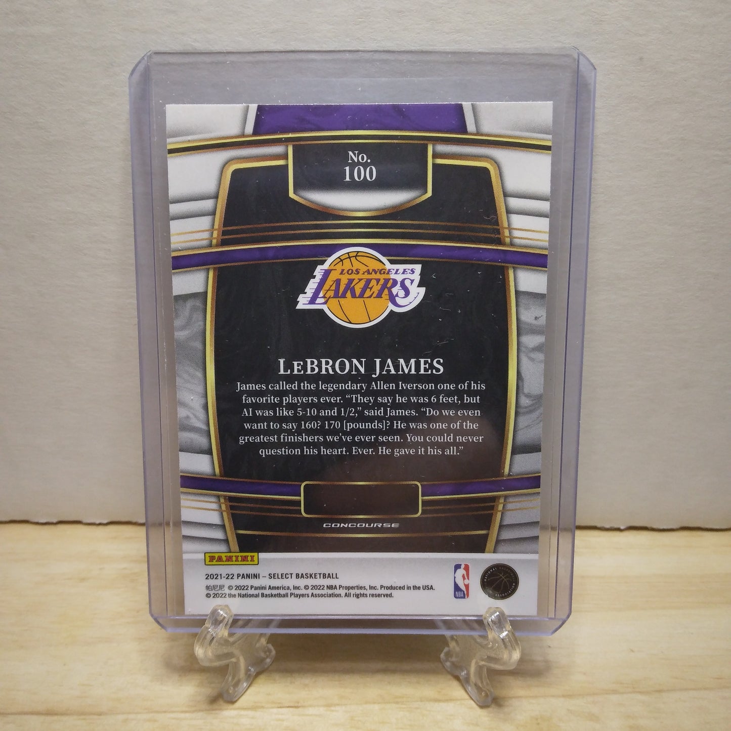 2021-22 Select Concourse Lebron James #100