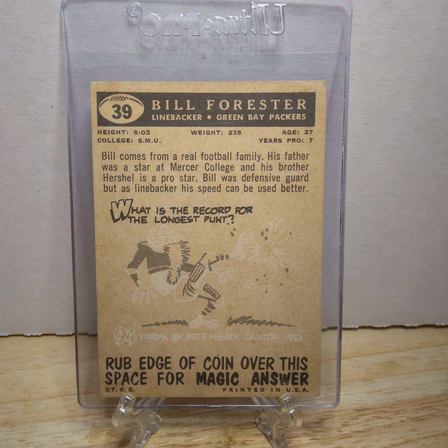 1959 Topps Bill Forester #39