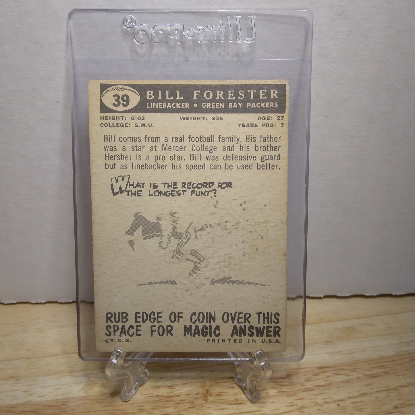 1959 Topps Bill Forester #39