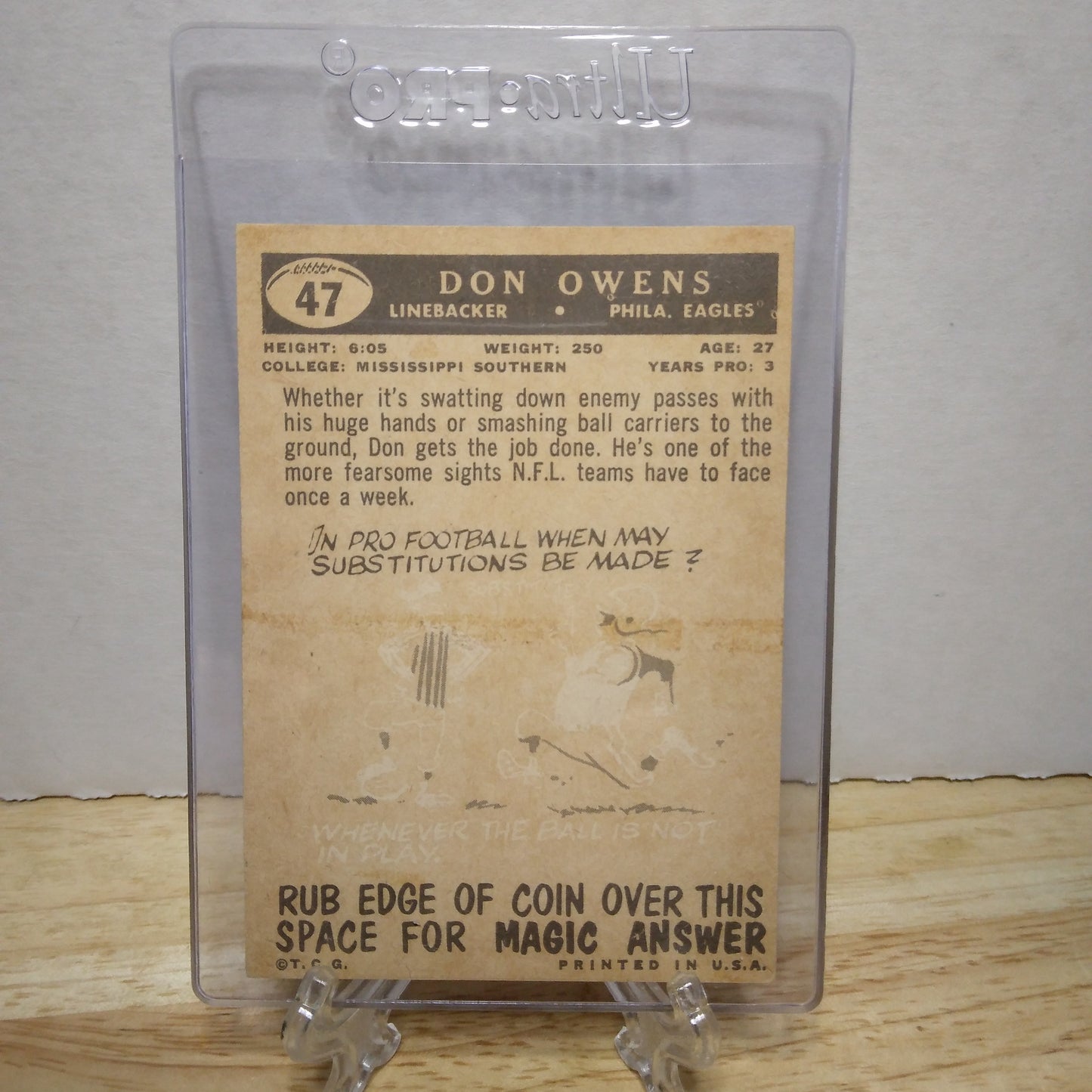 1959 Topps Don Owens #47
