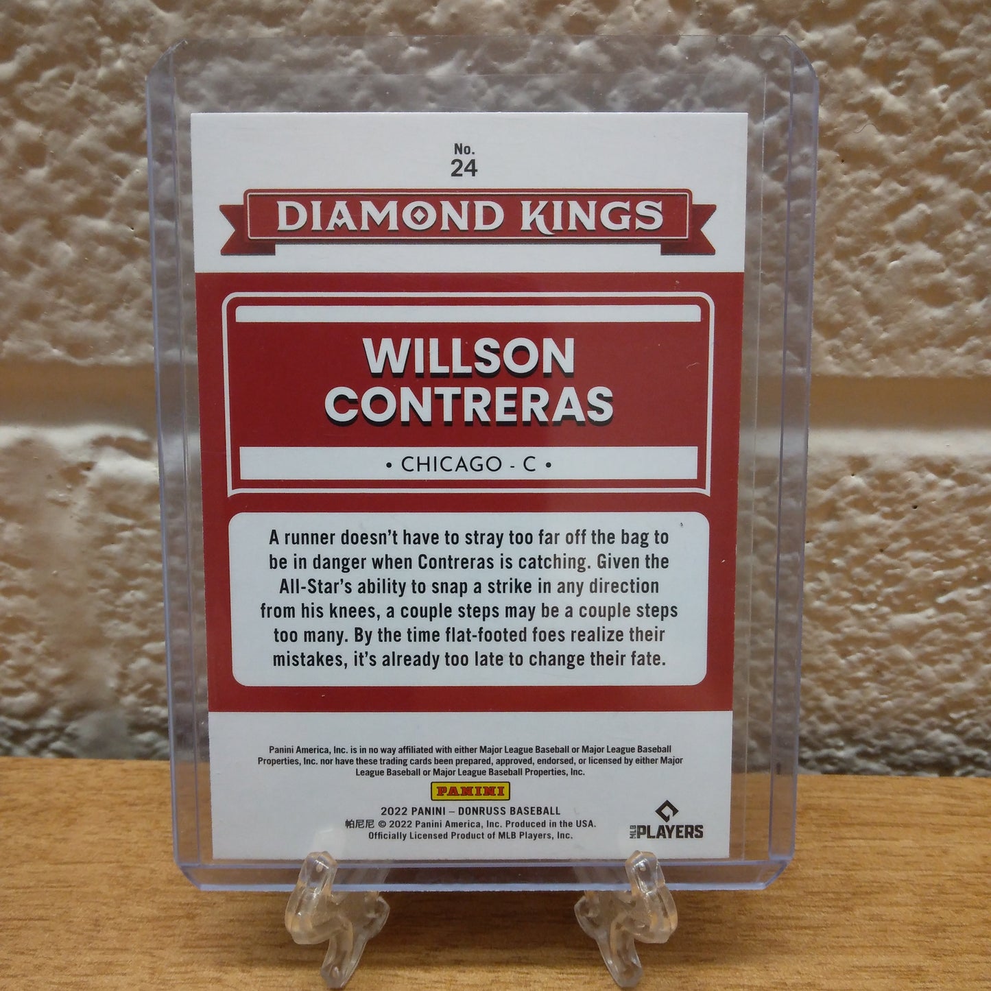 2022 Donruss Diamond Kings Willson Contreras Purple #24