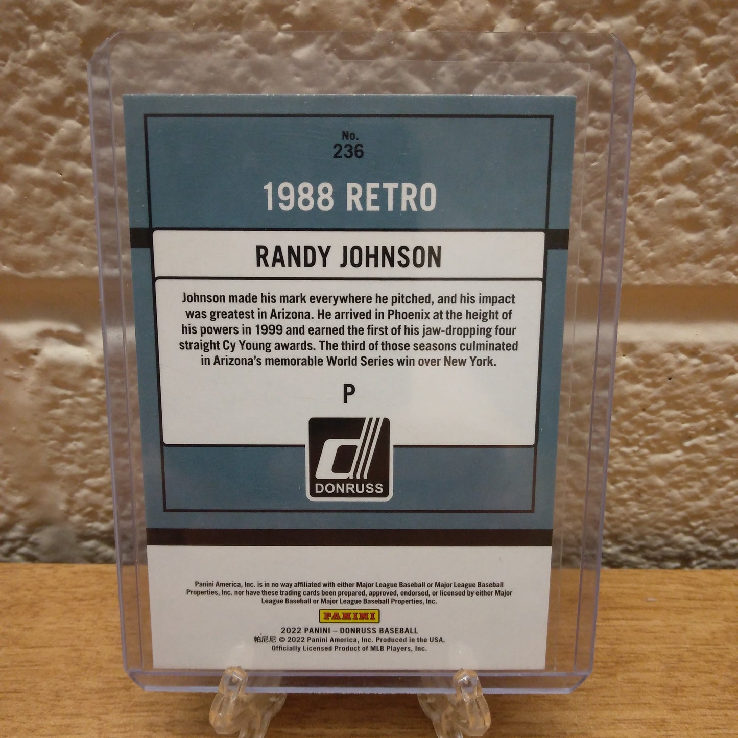 2022 Donruss 88' Retro Randy Johnson #236