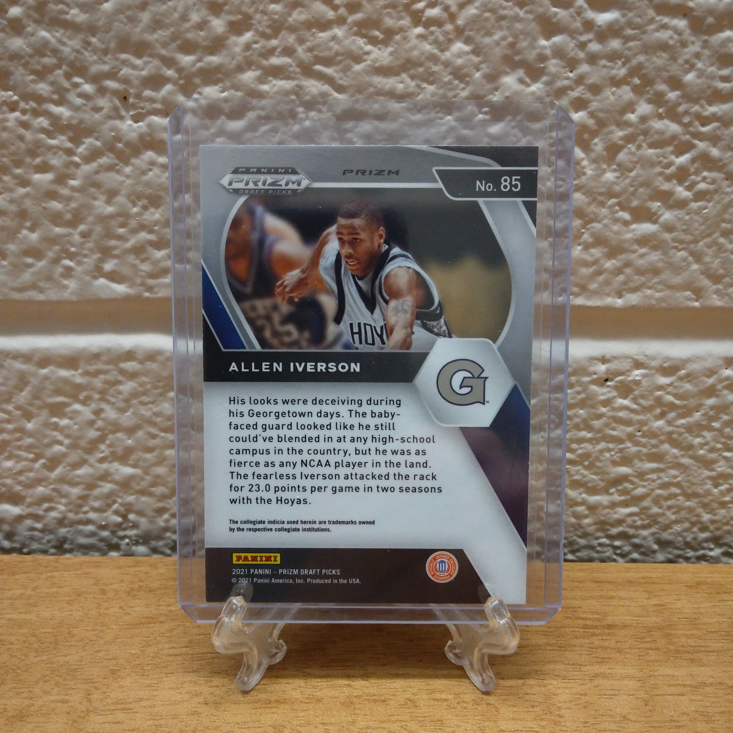 2021 Panini Prizm Draft Picks Allen Iverson Orange Ice Prizm #85