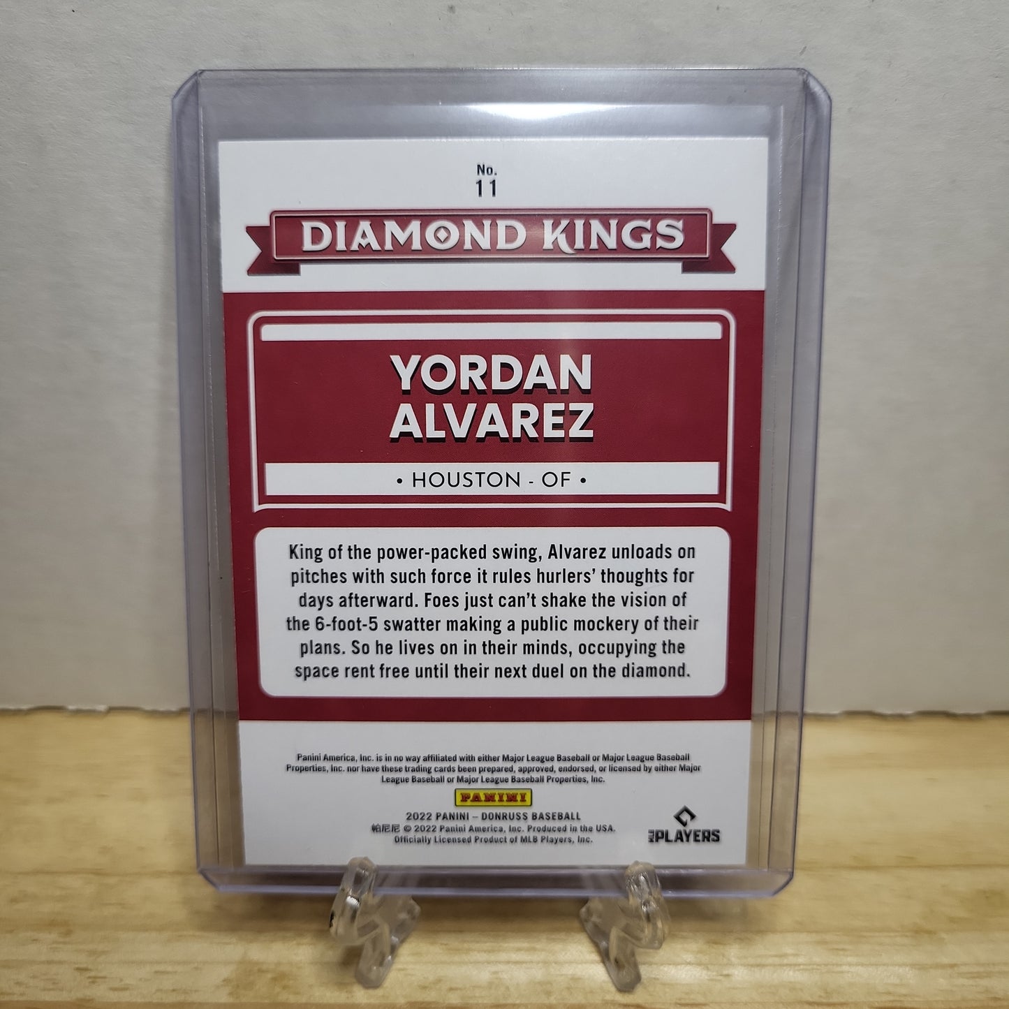 2022 Donruss Diamond Kings Yordan Alvarez #11