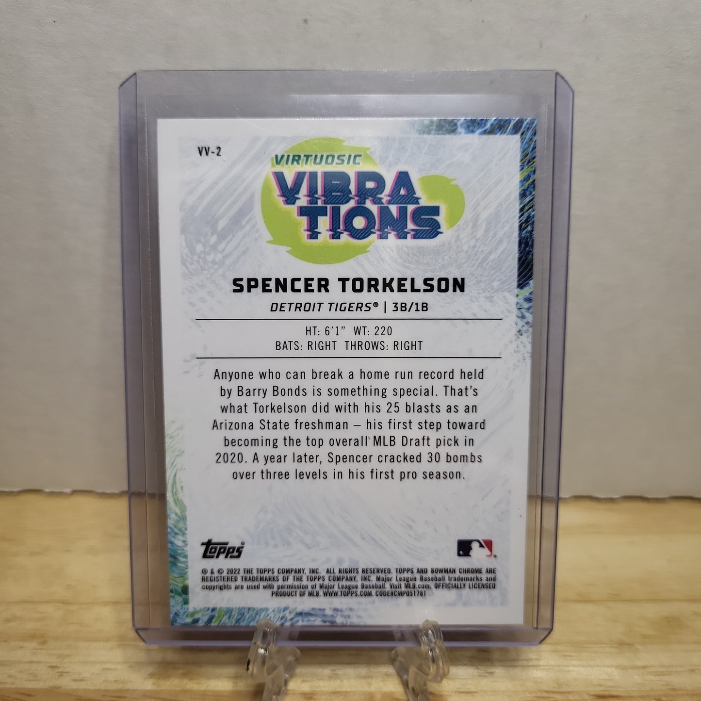 2022 Bowman Chrome Virtuosic Vibrations Spencer Torkelson Refractor #VV-2