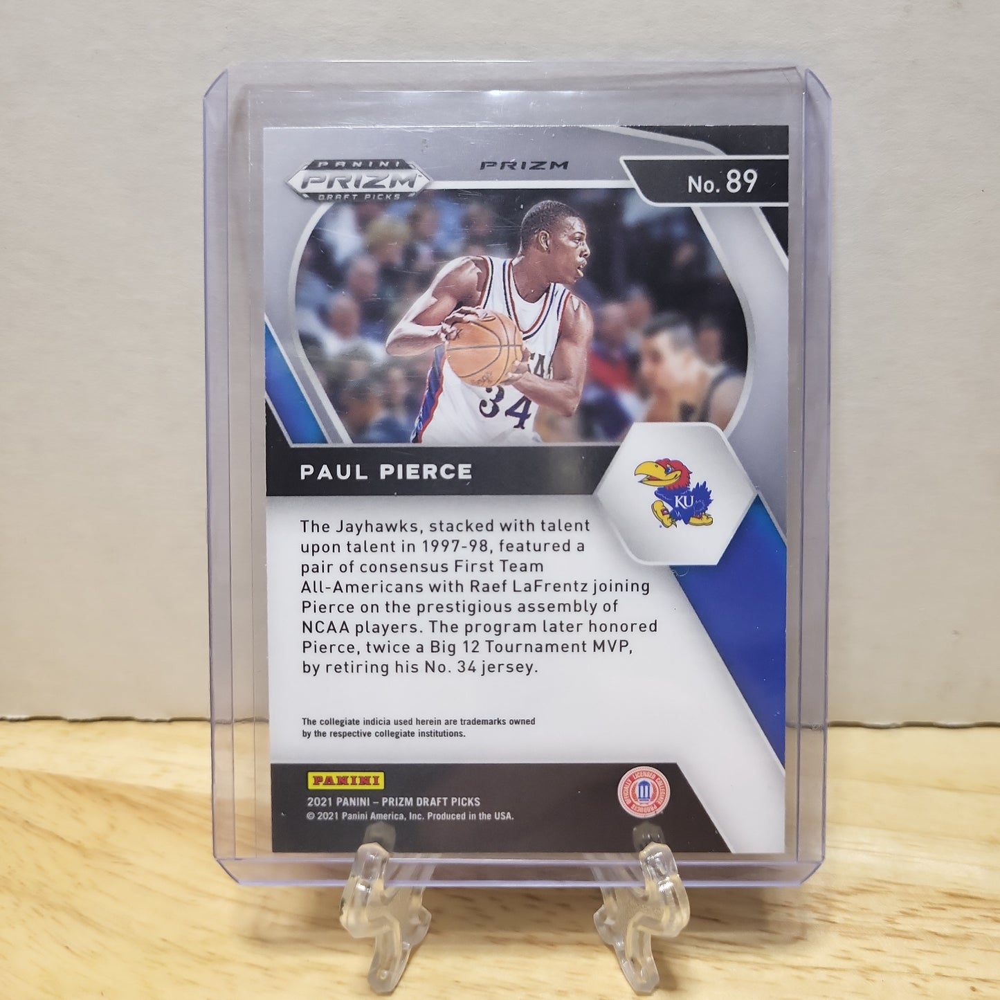 2021 Panini Prizm Draft Picks Paul Pierce Green Prizm #89