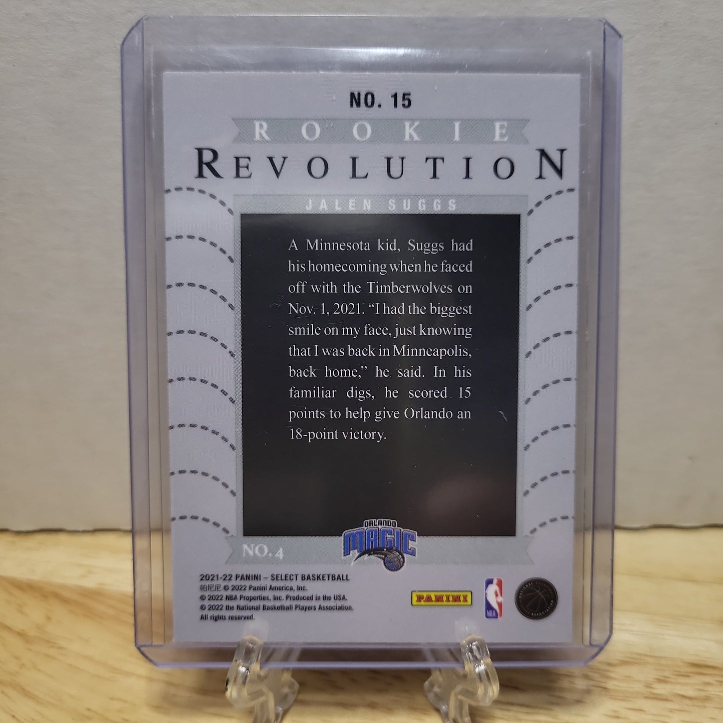 2021-22 Select Rookie Revolution Jalen Suggs #15