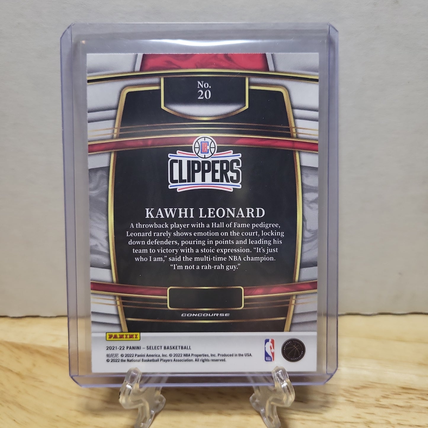 2021-22 Select Concourse Kawhi Leonard #20
