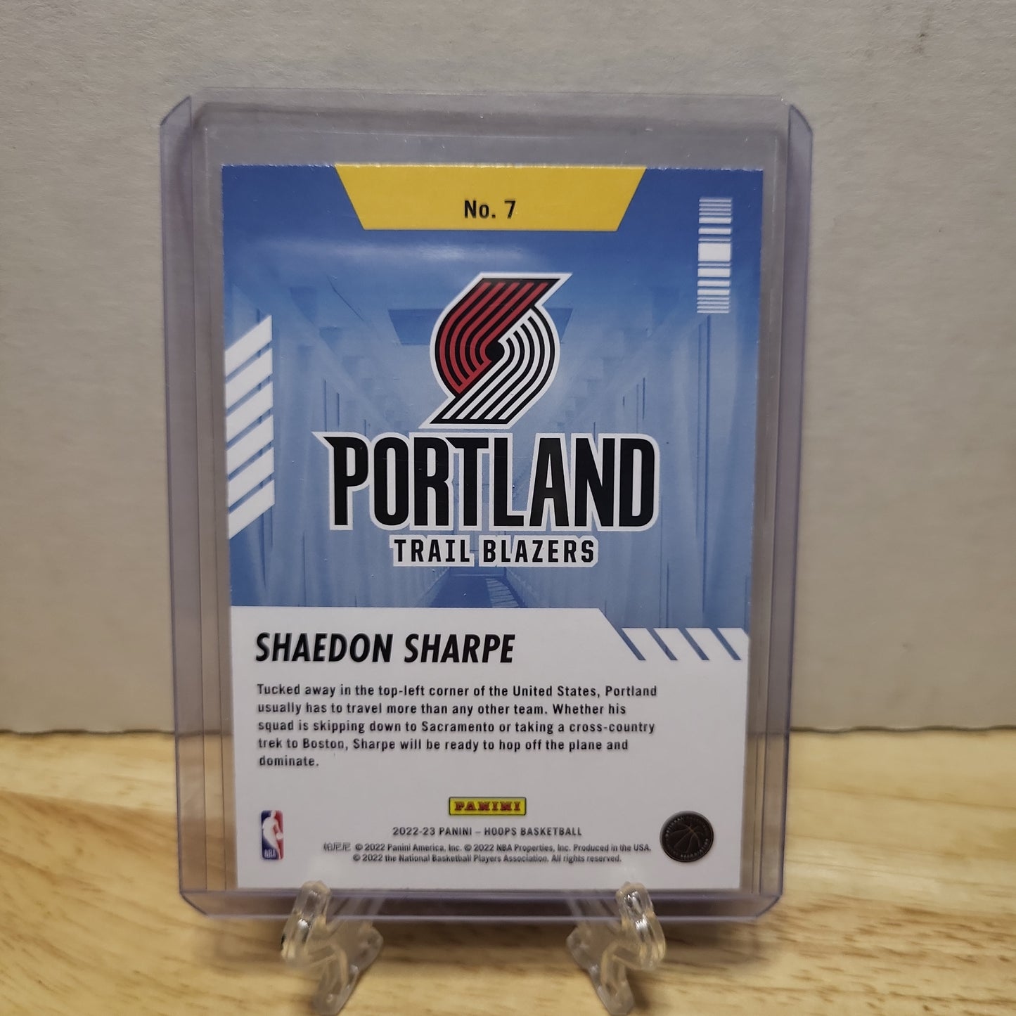 2022-23 NBA Hoops PDX Arriving Now Shaedon Sharpe Holo Foil #7