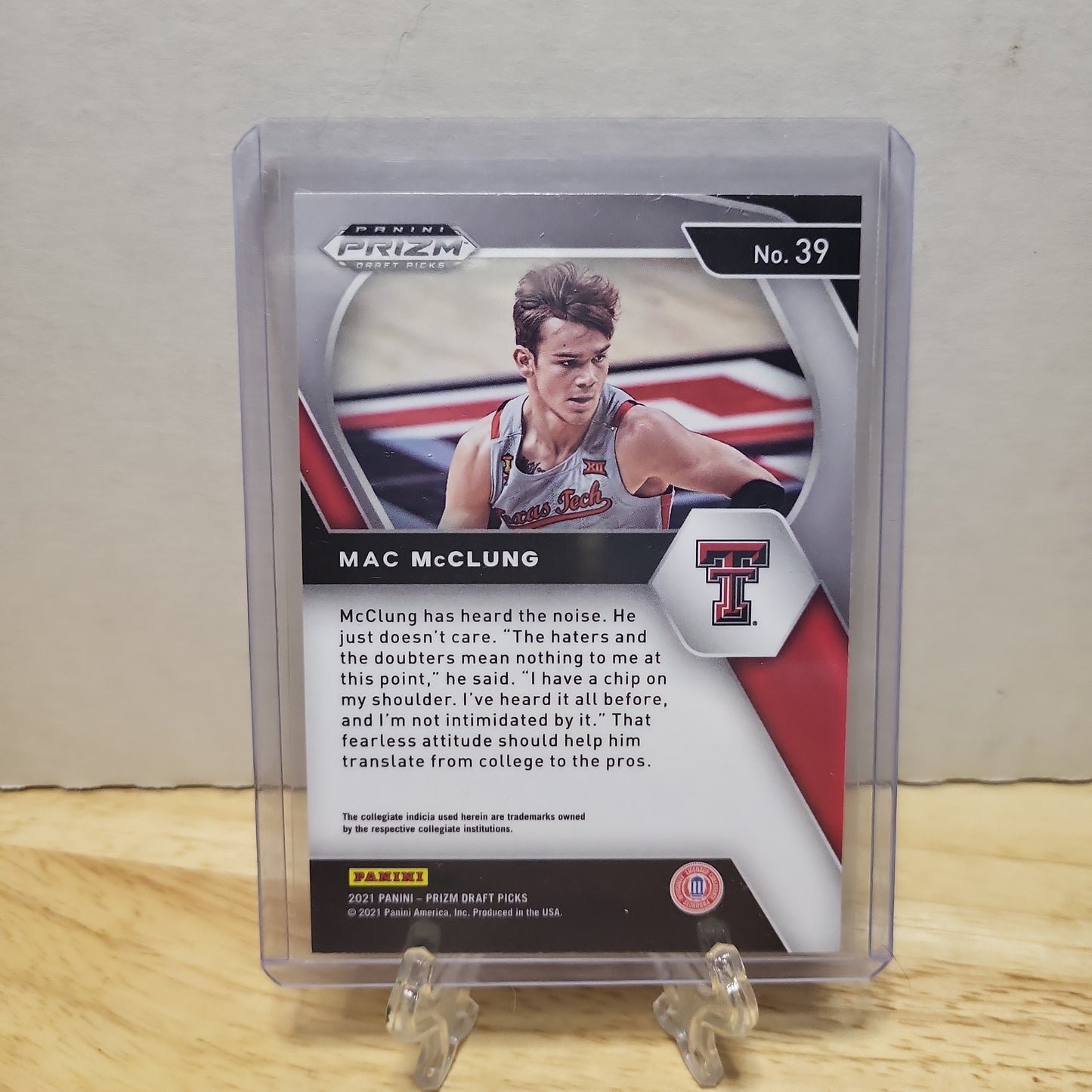 2021 Panini Prizm Draft Picks Mac McClung RC #39