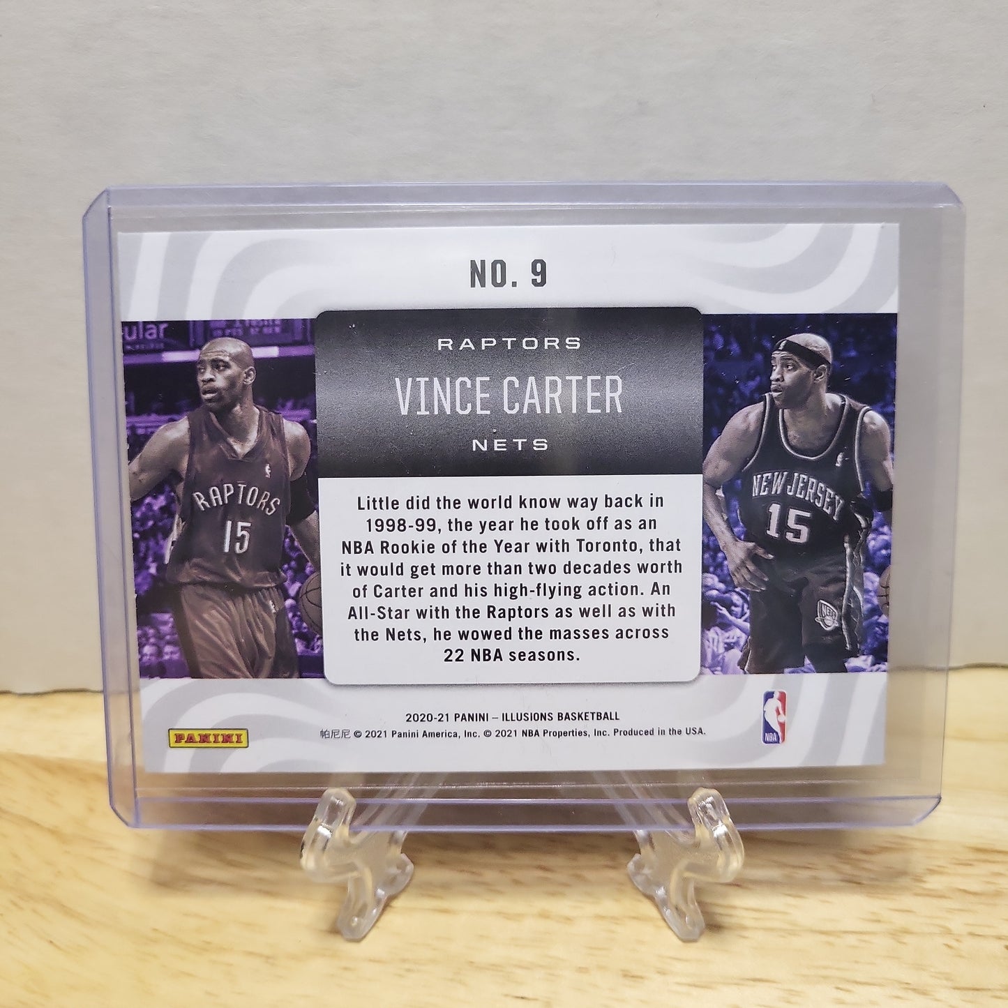 2020-21 Panini Illusions Career Lineage Vince Carter #9