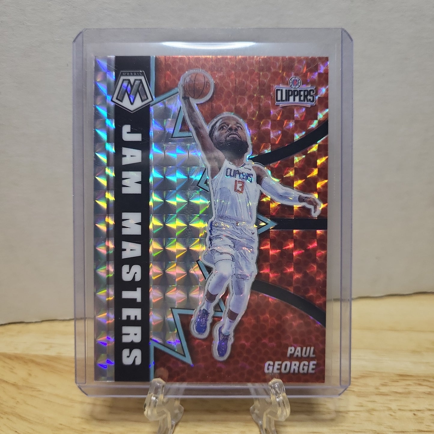 2020-21 Panini Mosaic Jam Masters Paul George Mosaic Prizm #8