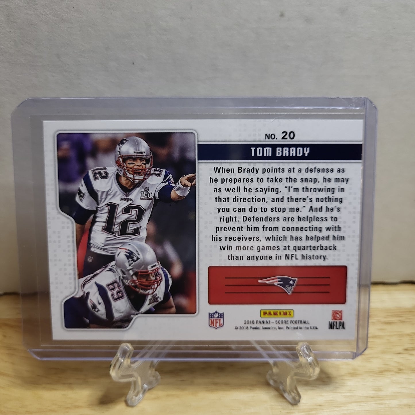 2018 Score Signal Callers Tom Brady #20