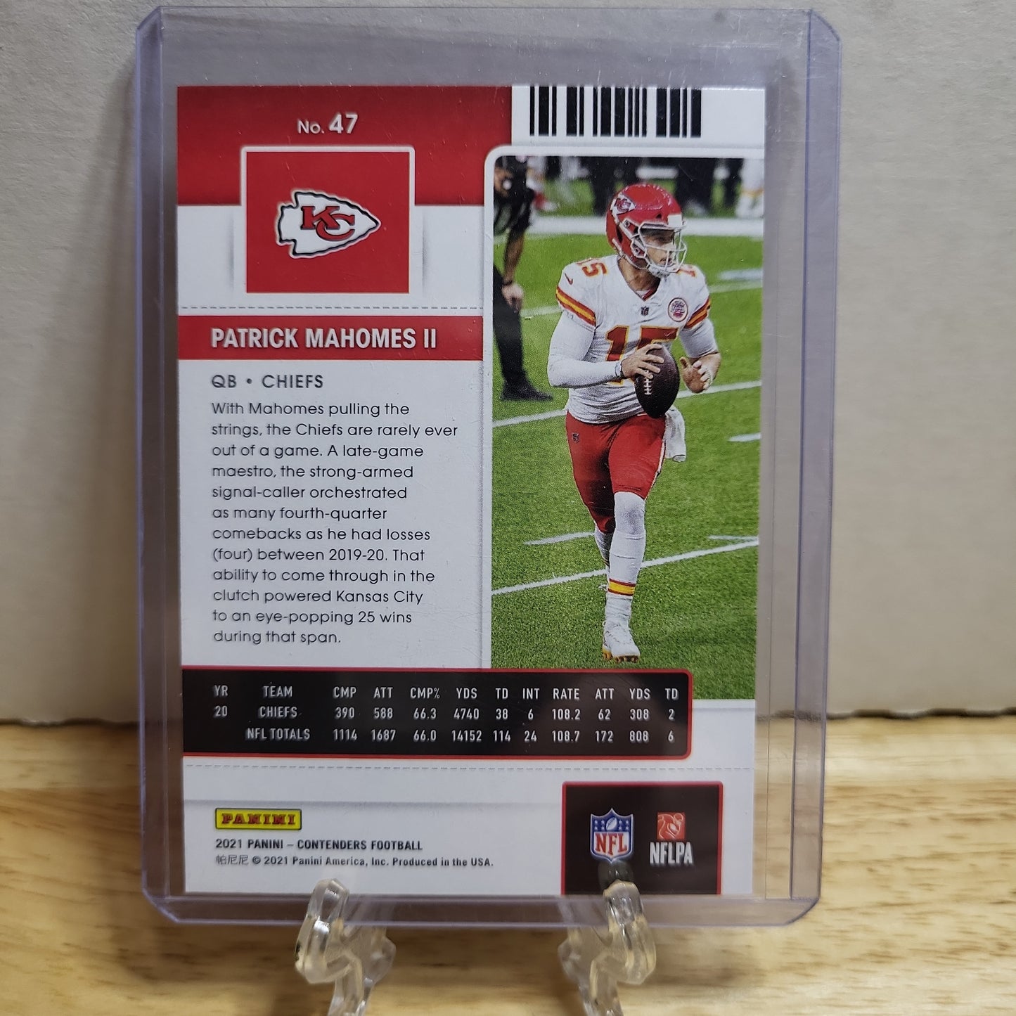 2021 Panini Contenders Season Ticket Patrick Mahomes II #47