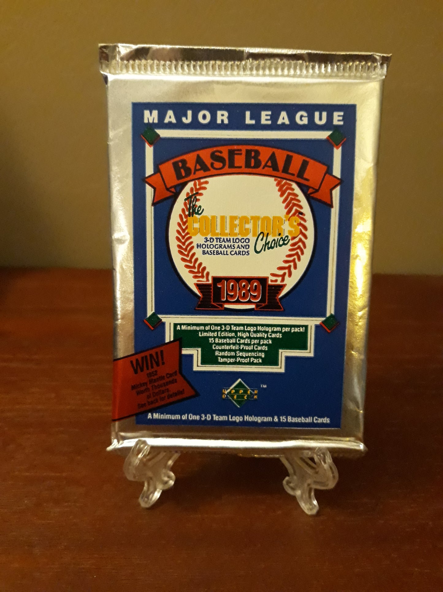 1989 Upper Deck Baseball Card Pack