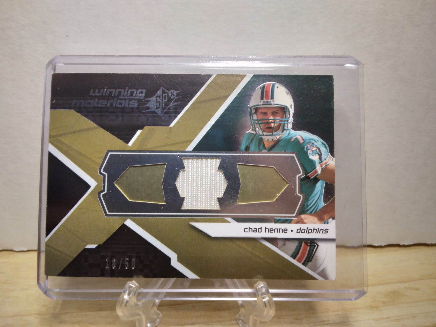 2008 SPx Winning Materials Chad Henne 18/50 #WMCH