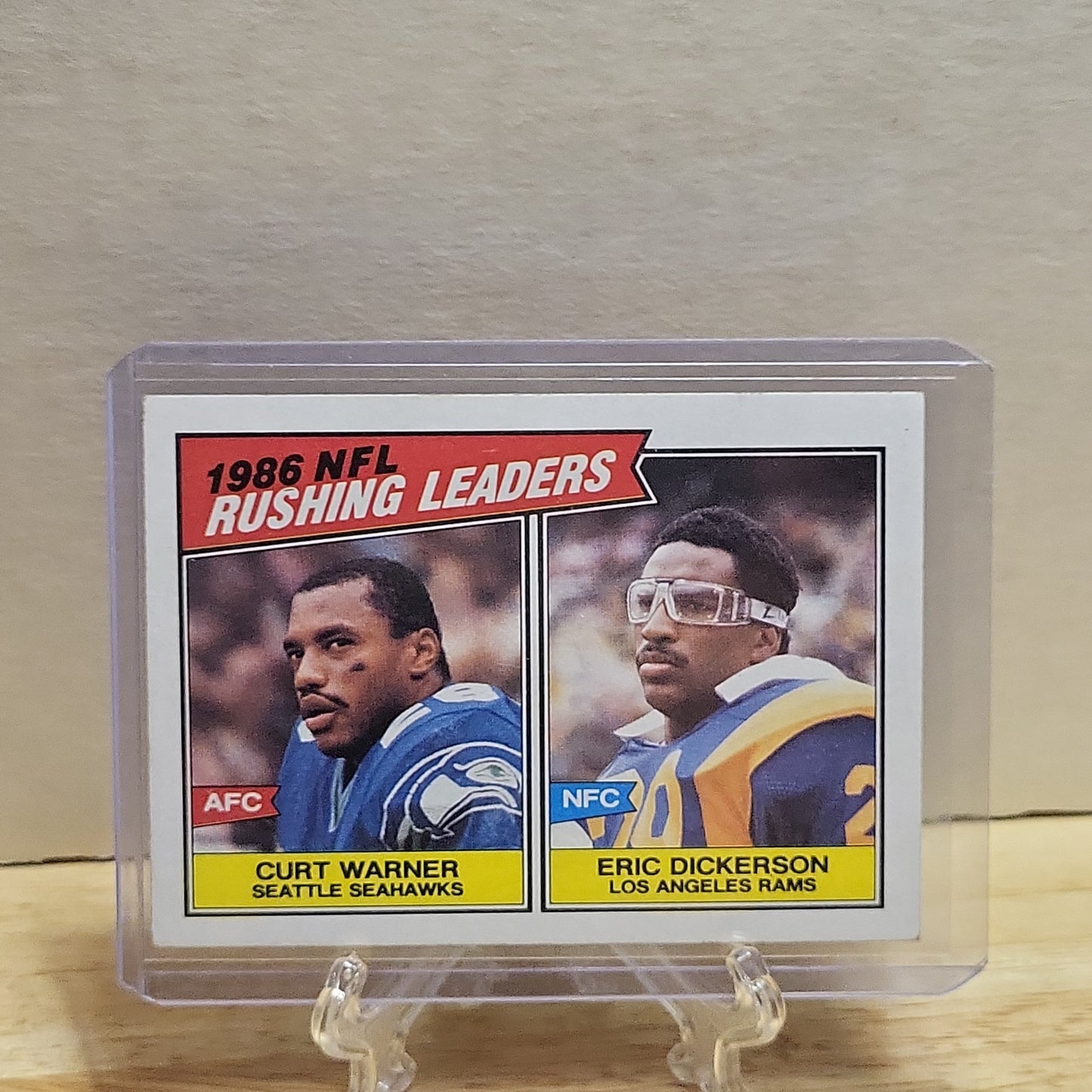 1987 Topps 86 Rushing Leaders Curt Warner/Eric Dickerson #229