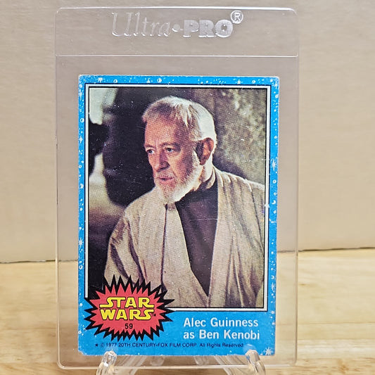 1977 Topps Star Wars Alec Guinness as Ben Kenobi #59