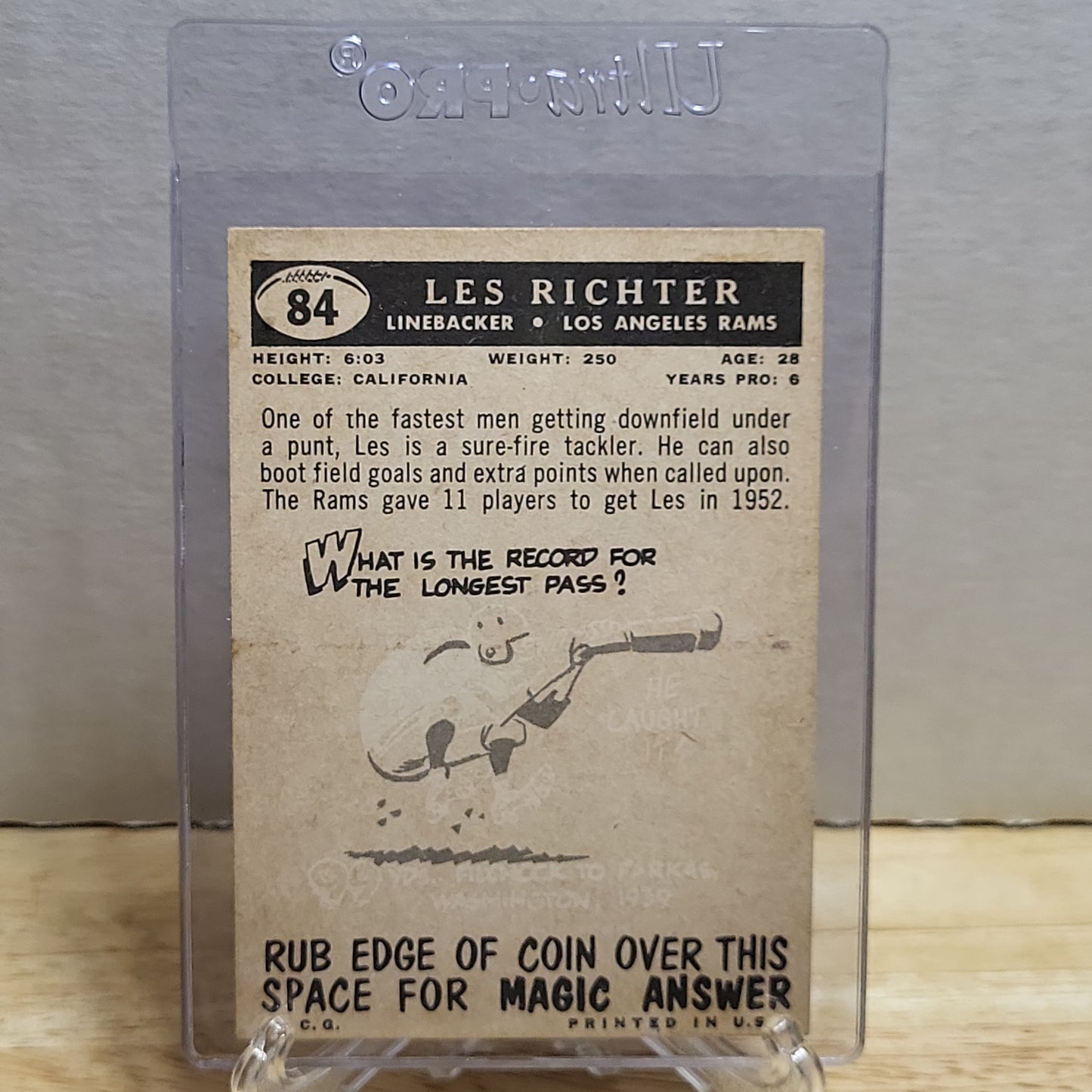 1959 Topps Les Richter #84(VG-EX)