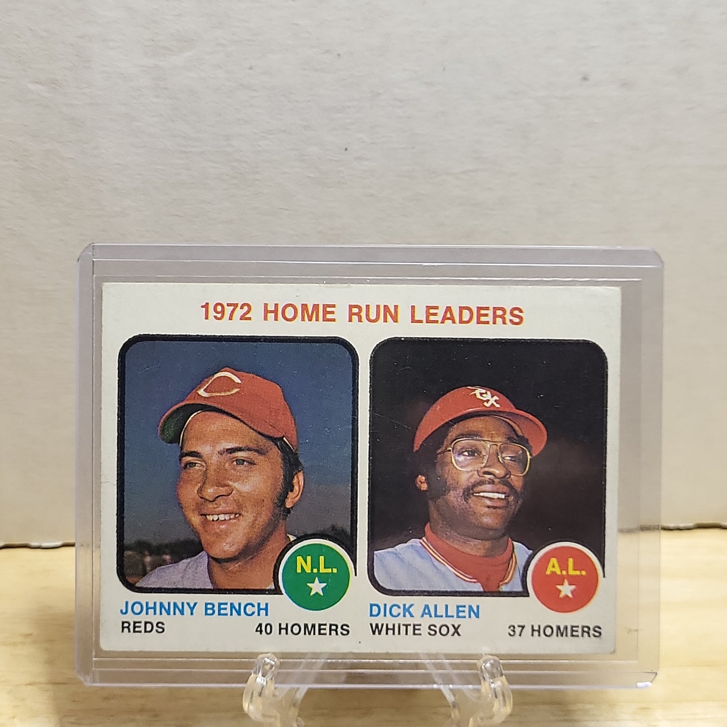 1973 Topps 72' Homerun Leaders Johnny Bench/Dick Allen #62