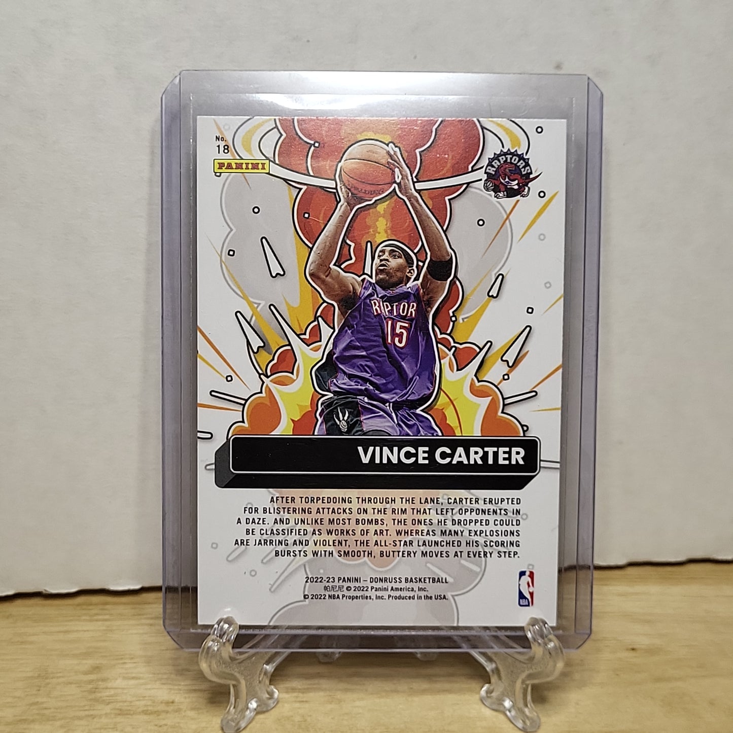 2022-23 Donruss Bomb Squad Vince Carter #18