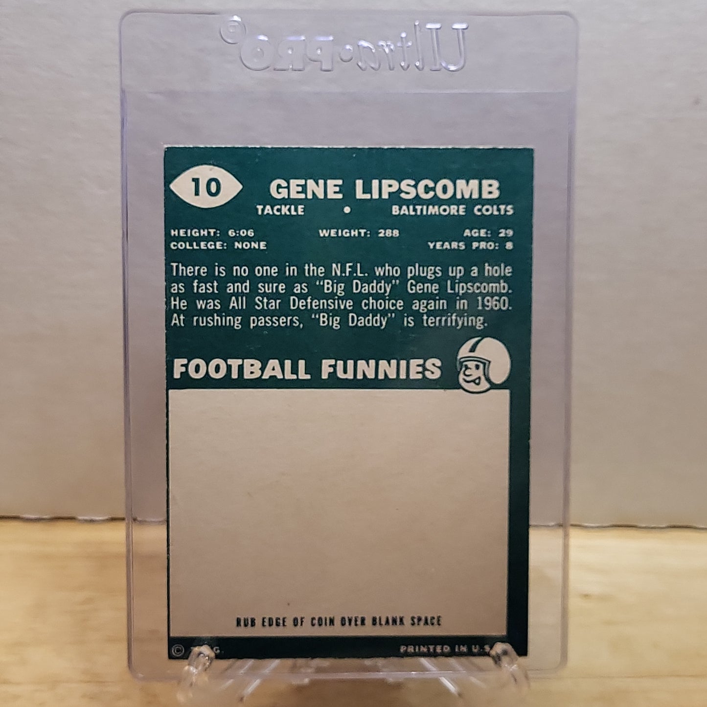 1960 Topps Gene Lipscomb #10