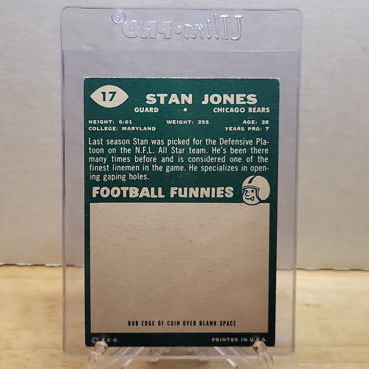 1960 Topps Stan Jones #17