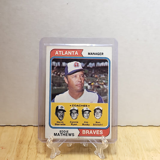 1974 Topps Field Leaders Eddie Mathews #634