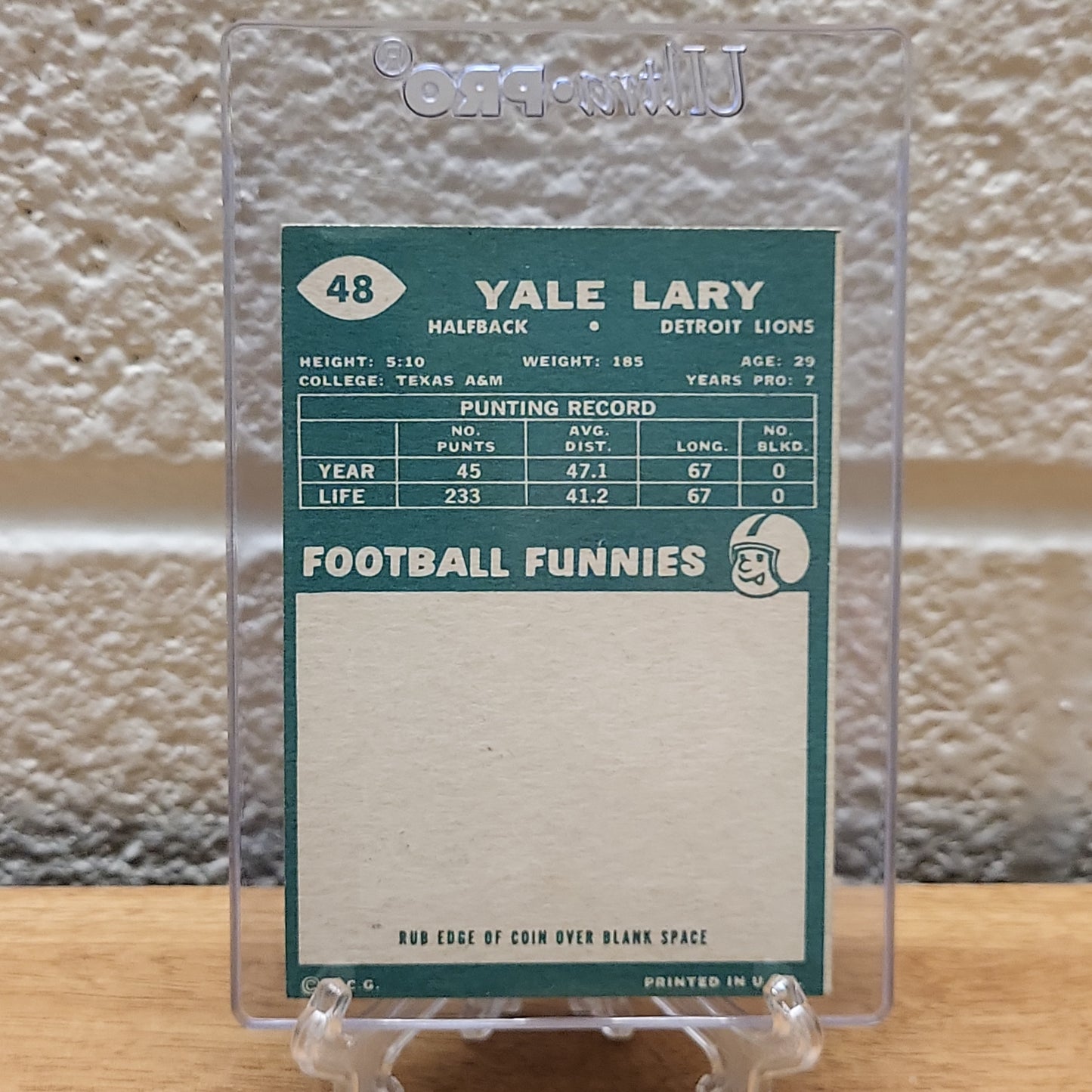 1960 Topps Yale Lary #48