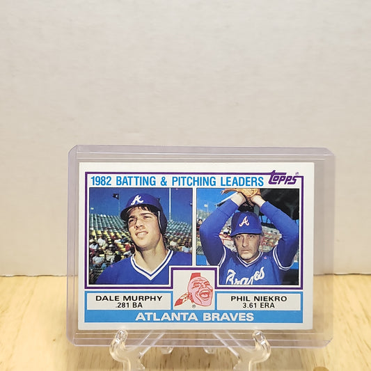 1983 Topps Braves Batting & Pitching Leaders Dale Murphy #502