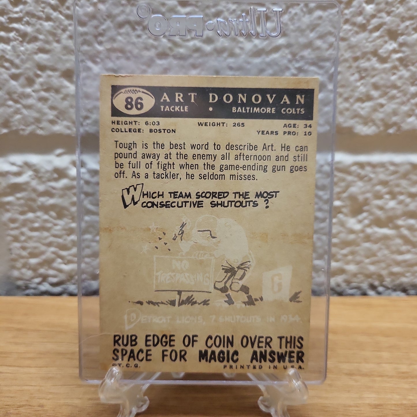 1959 Topps Art Donovan #86