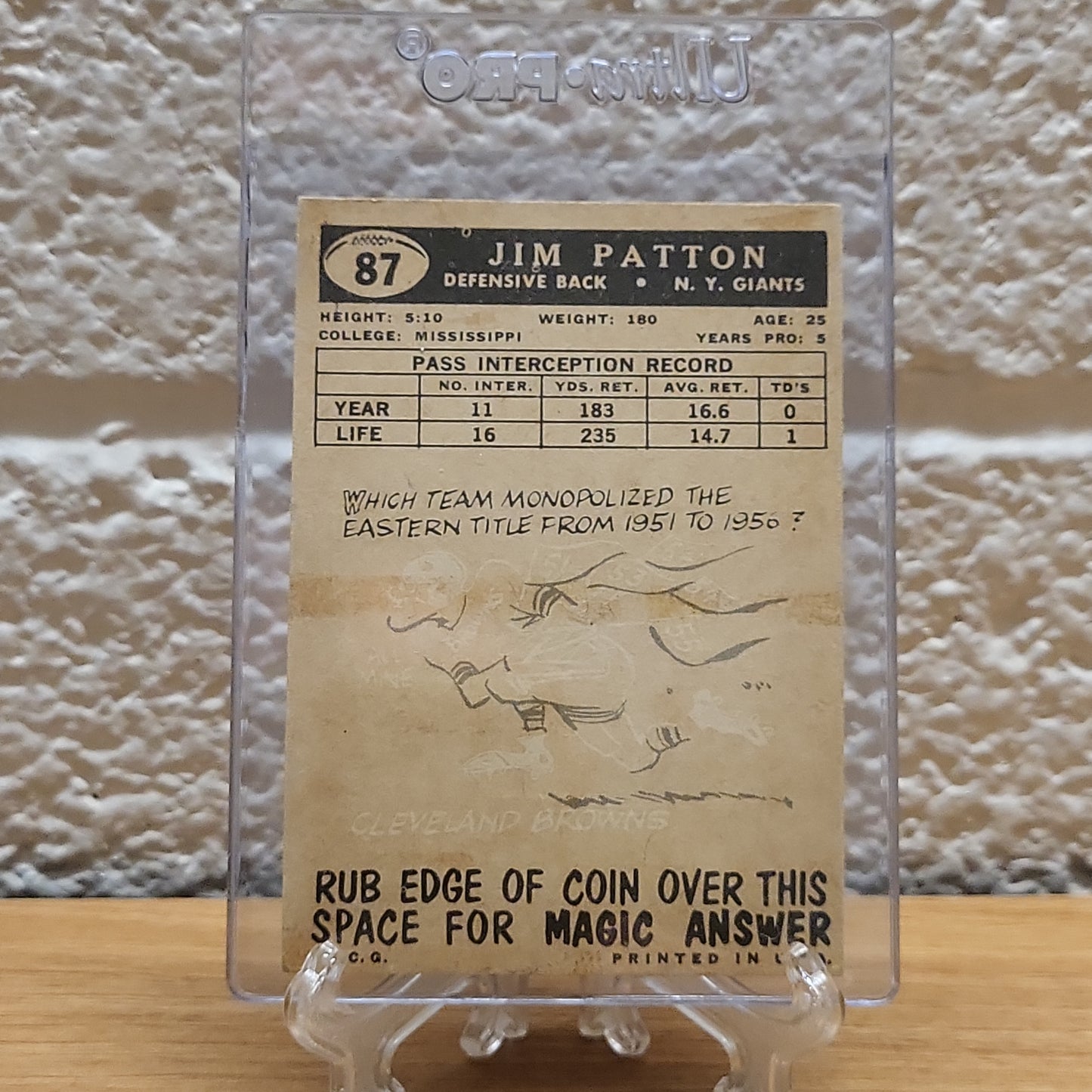 1959 Topps Jim Patton #87