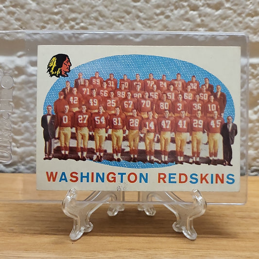 1959 Topps Washington Redskins Team Checklist (unmarked) #91