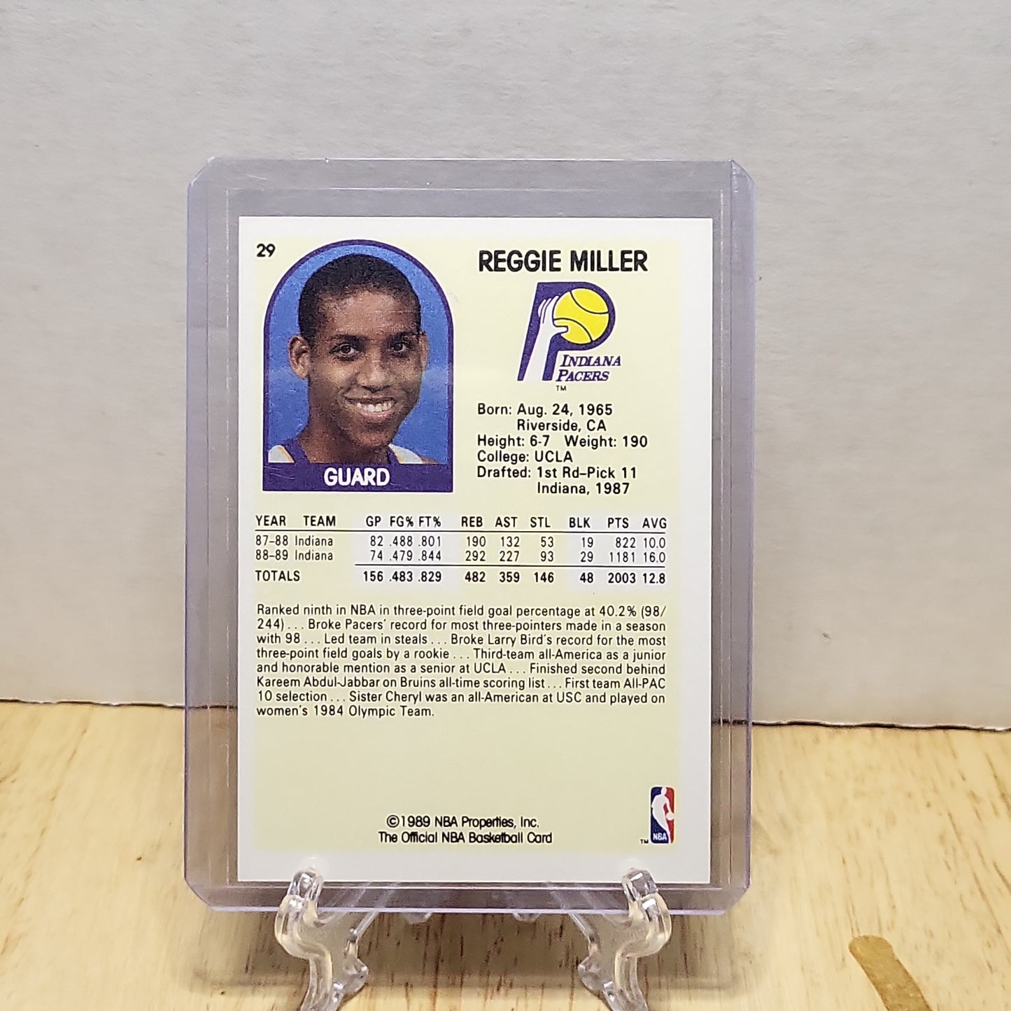 1989 NBA Hoops #29 Reggie Miller