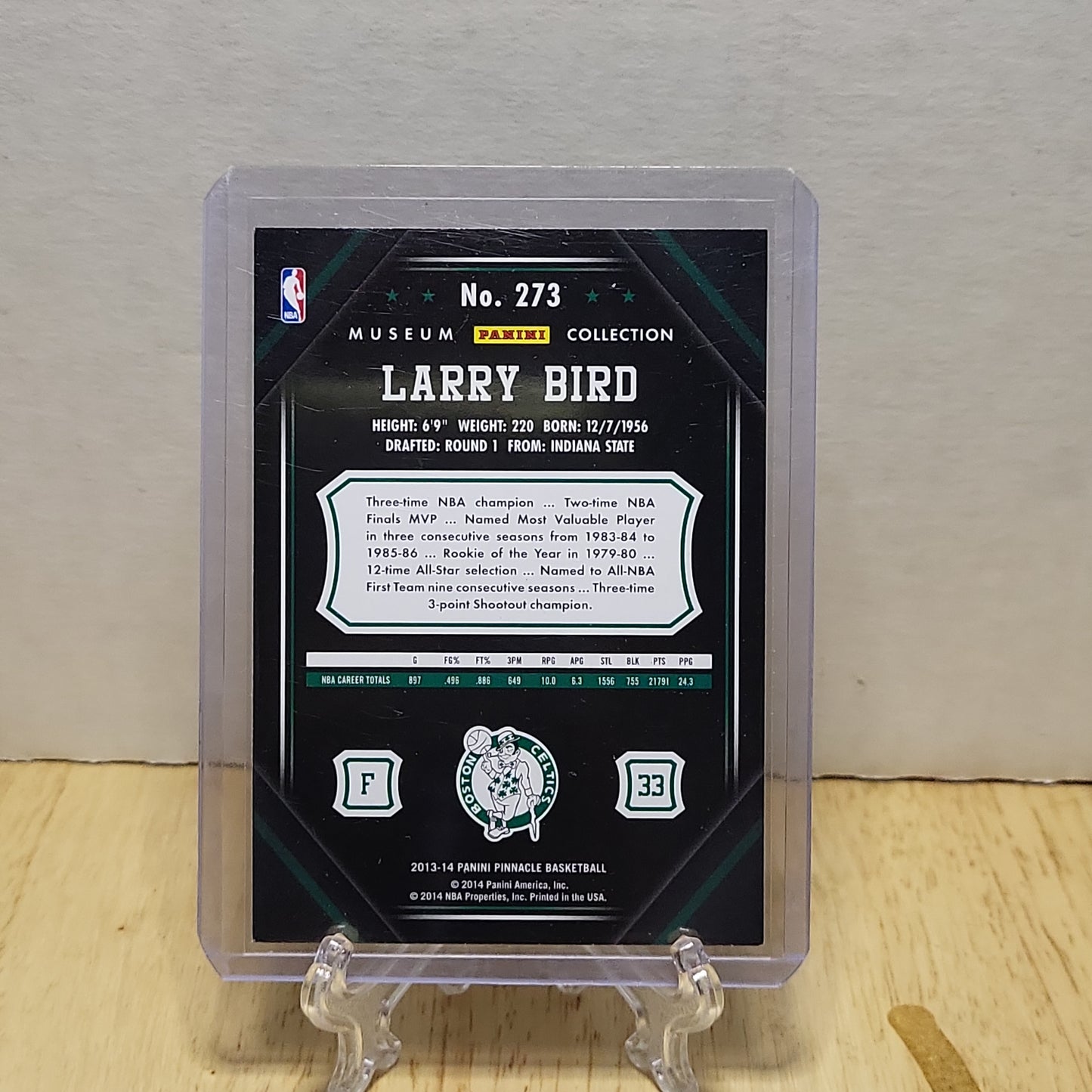 2013-14 Pinnacle Museum Collection #273 Larry Bird