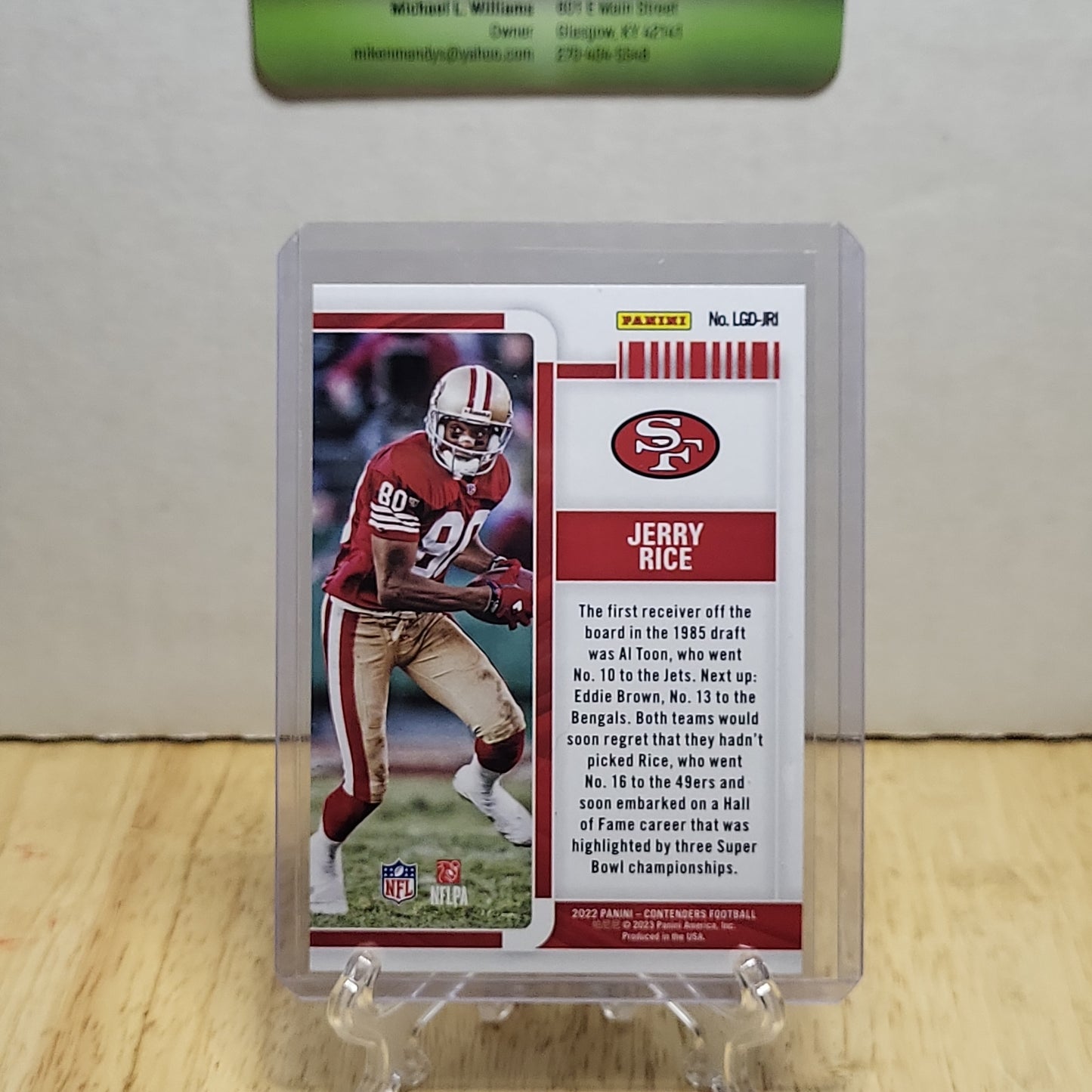 2022 Panini Contenders Legendary Jerry Rice #LGD-JRI