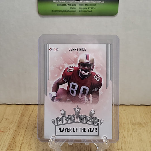 2023 SAGE Five Star Jerry Rice Silver Parallel #2 & #4