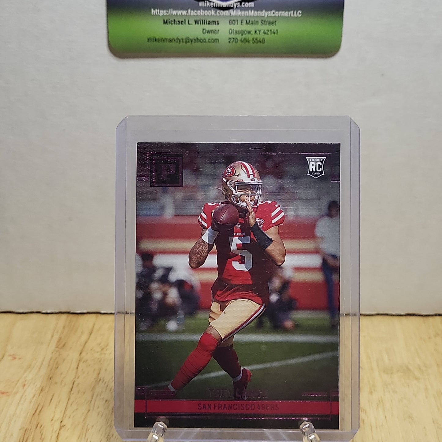 2021 Chronicles Panini Pink Trey Lance RC #3