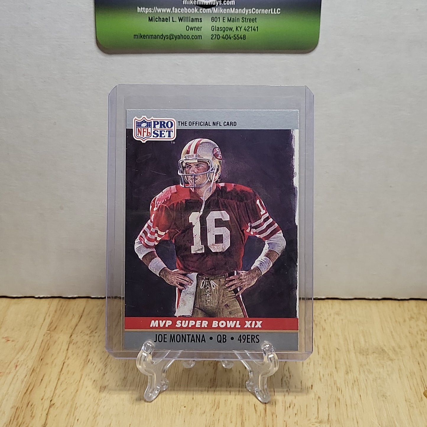 1990 Pro Set MVP Joe Montana #19