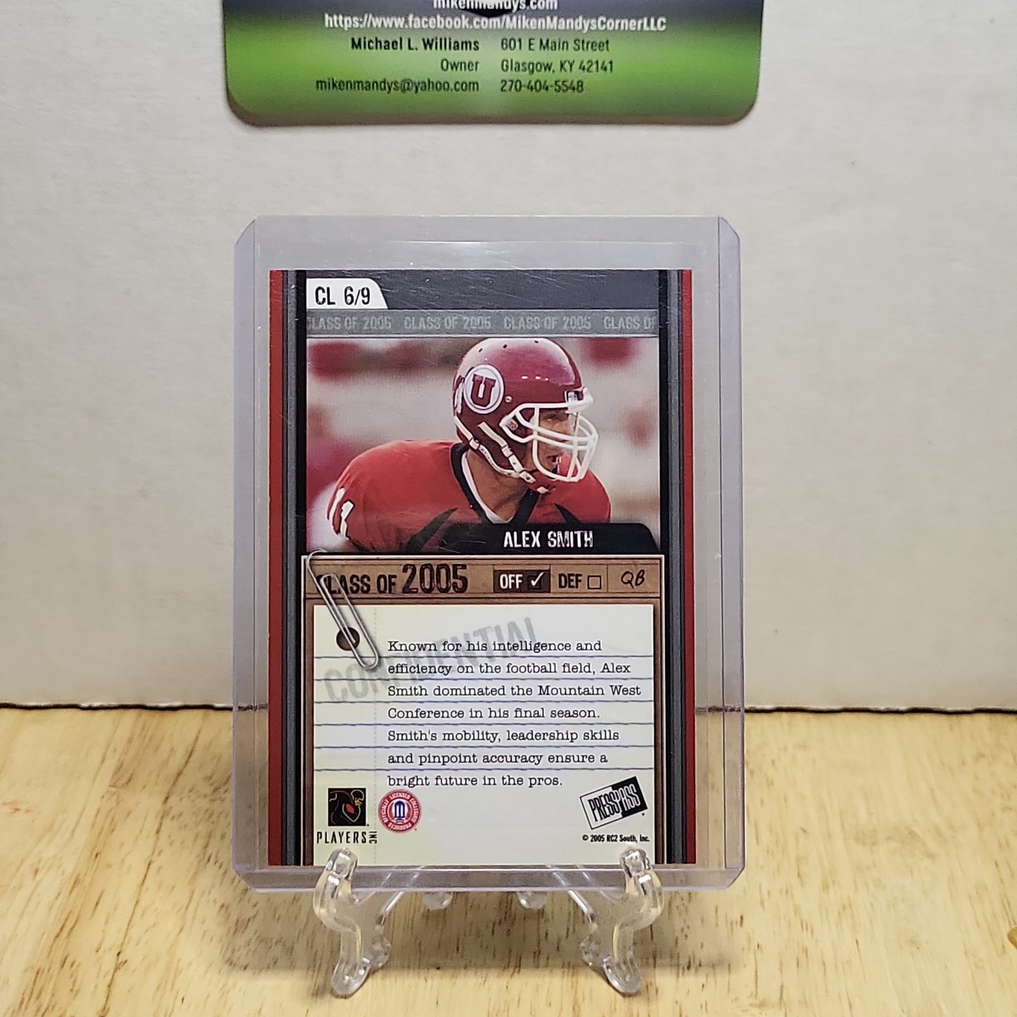 2005 Press Pass Class of 2005 #6/9 Alex Smith