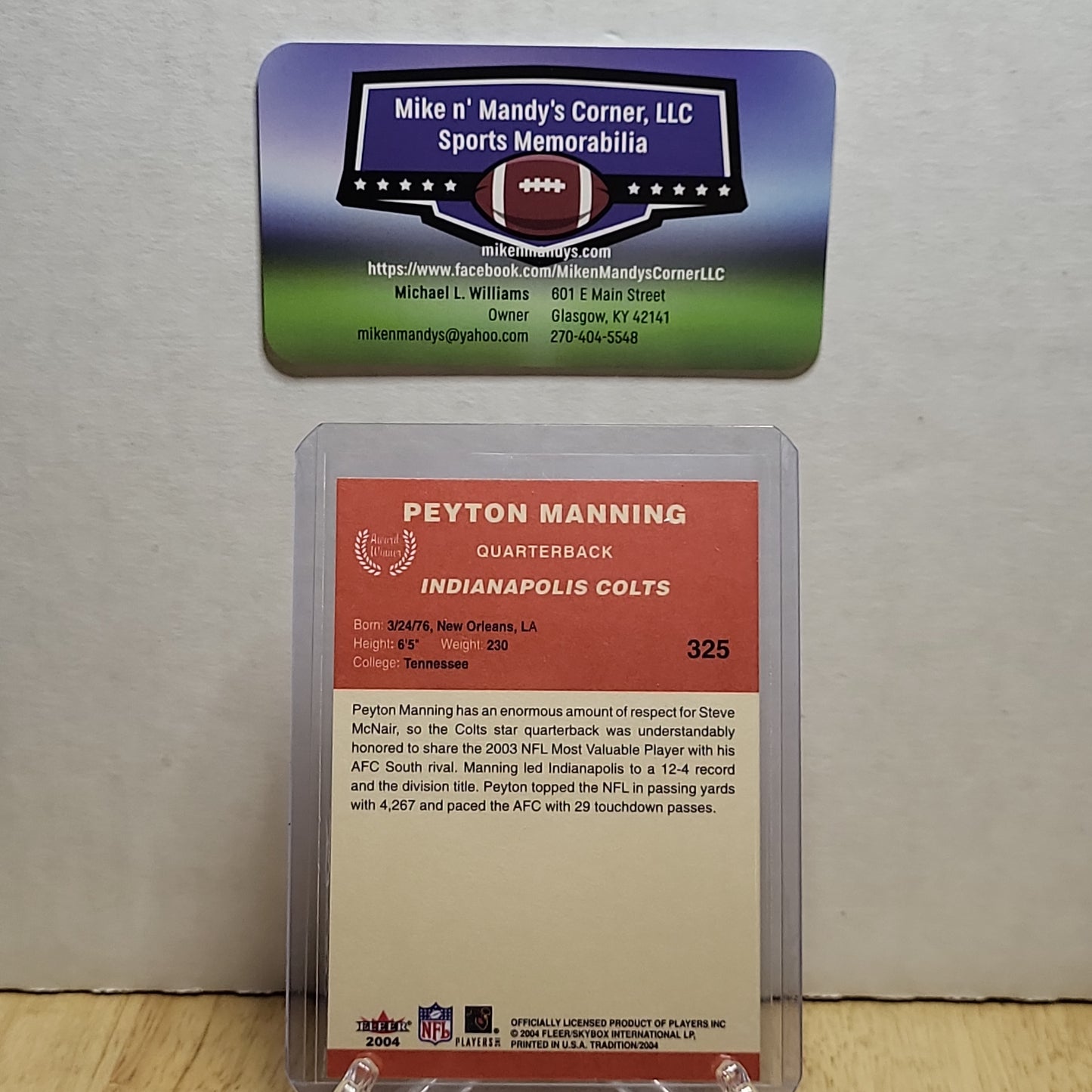 2004 Fleer #325 Peyton Manning