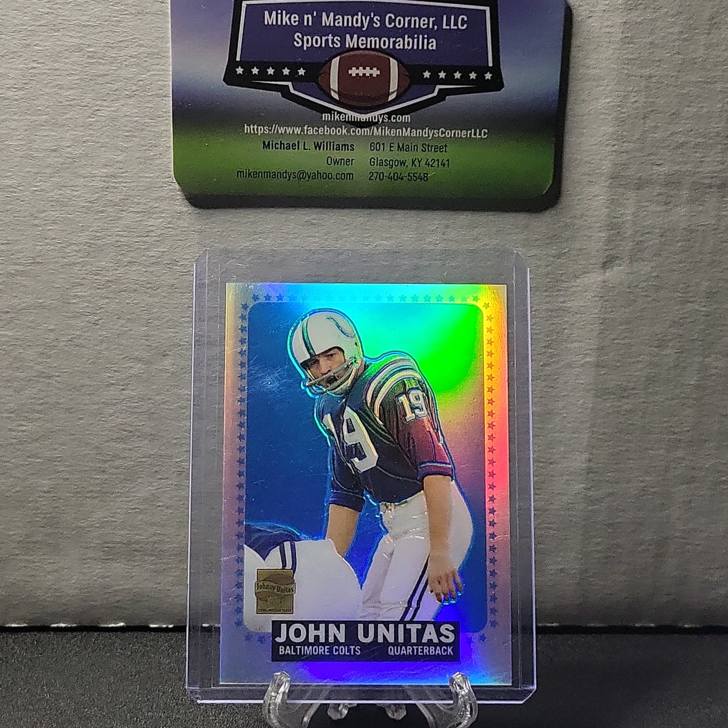 2000 Topps Chrome Commemorative Series Johnny Unitas Refractor #R8