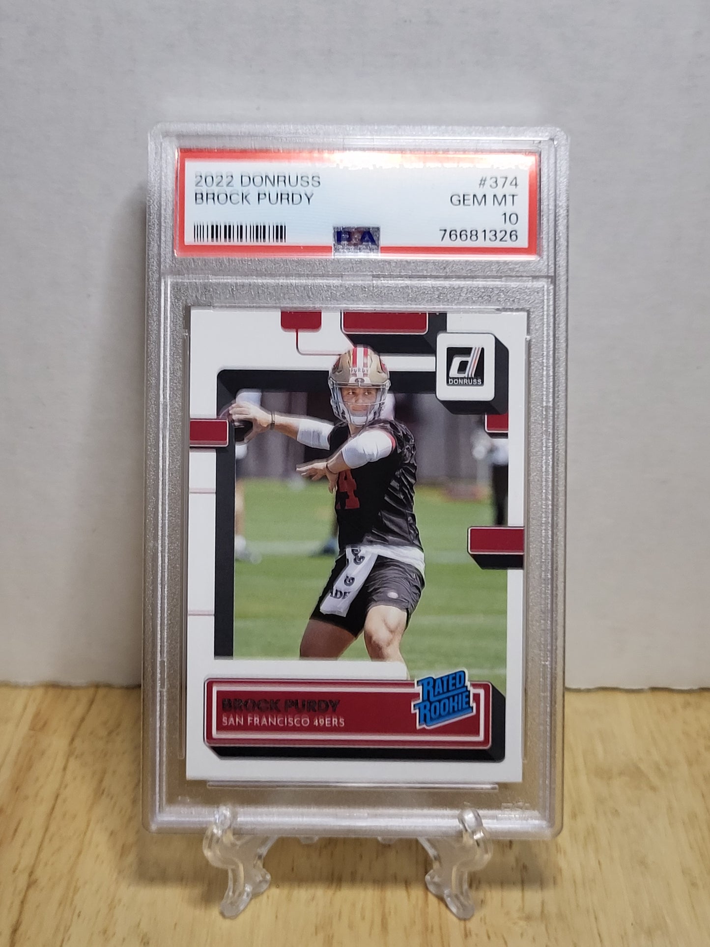 2022 Donruss Brock Purdy Rated Rookie GEM Mint PSA 10