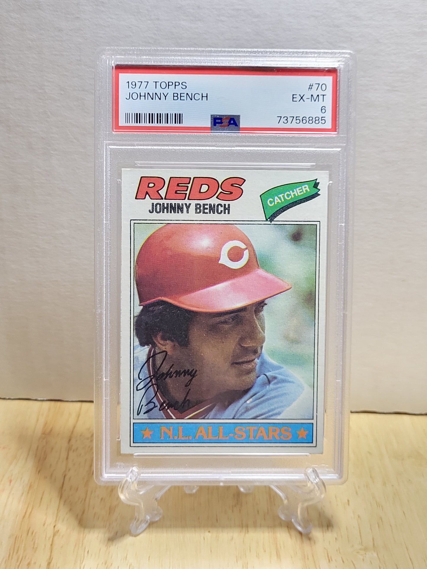 1977 Topps Johnny Bench EX-MT PSA 6