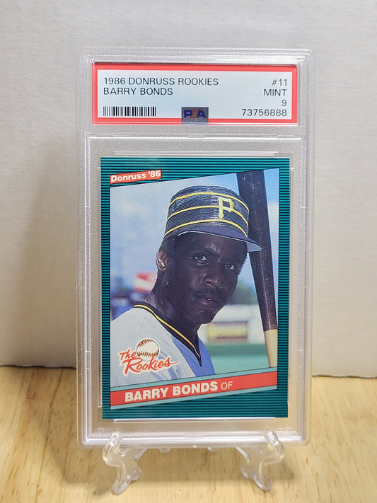 1986 Donruss The Rookies Barry Bonds Mint PSA 9